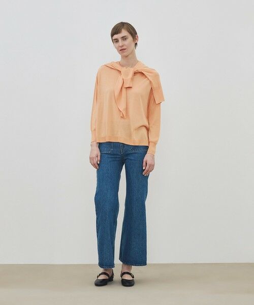 TOMORROWLAND / トゥモローランド ニット・セーター | マットシルク ラウンドネックプルオーバー | 詳細1