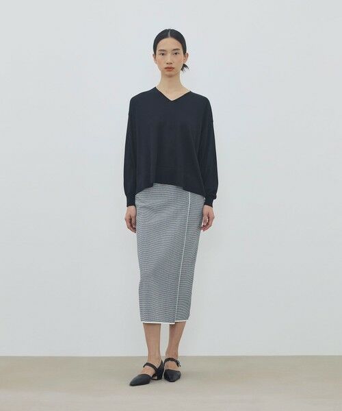 TOMORROWLAND / トゥモローランド ニット・セーター | マットシルク Vネックプルオーバー | 詳細1
