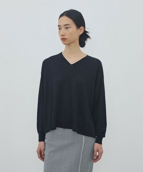 TOMORROWLAND / トゥモローランド ニット・セーター | マットシルク Vネックプルオーバー | 詳細2