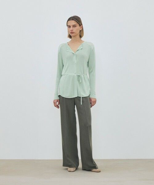 TOMORROWLAND / トゥモローランド カーディガン・ボレロ | 【WEB先行予約】 マットレーヨンシルクサテンコンビ バックドレープカーディガン | 詳細1