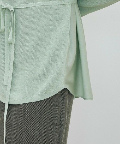 TOMORROWLAND / トゥモローランド カーディガン・ボレロ | 【WEB先行予約】 マットレーヨンシルクサテンコンビ バックドレープカーディガン | 詳細11