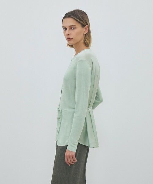 TOMORROWLAND / トゥモローランド カーディガン・ボレロ | 【WEB先行予約】 マットレーヨンシルクサテンコンビ バックドレープカーディガン | 詳細5