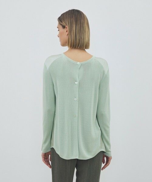 TOMORROWLAND / トゥモローランド カーディガン・ボレロ | 【WEB先行予約】 マットレーヨンシルクサテンコンビ バックドレープカーディガン | 詳細6