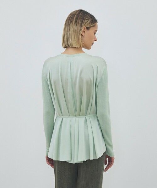 TOMORROWLAND / トゥモローランド カーディガン・ボレロ | 【WEB先行予約】 マットレーヨンシルクサテンコンビ バックドレープカーディガン | 詳細7