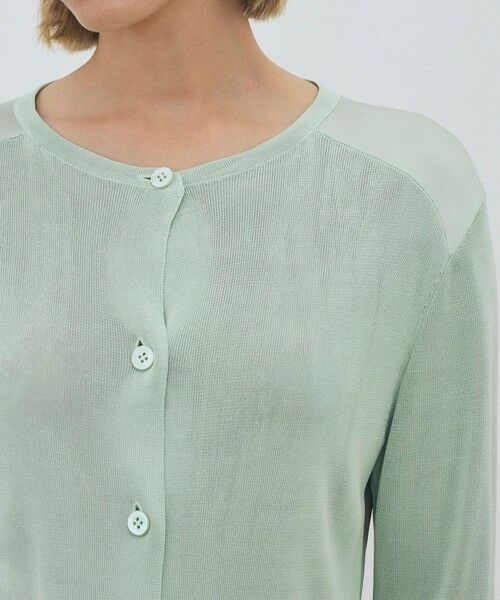 TOMORROWLAND / トゥモローランド カーディガン・ボレロ | 【WEB先行予約】 マットレーヨンシルクサテンコンビ バックドレープカーディガン | 詳細8