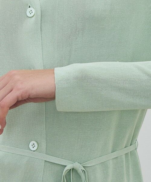 TOMORROWLAND / トゥモローランド カーディガン・ボレロ | 【WEB先行予約】 マットレーヨンシルクサテンコンビ バックドレープカーディガン | 詳細9