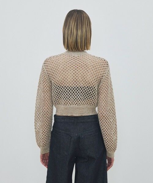 TOMORROWLAND / トゥモローランド カーディガン・ボレロ | リネンポリエステルコットンリリヤーン クロップドブルゾン | 詳細4