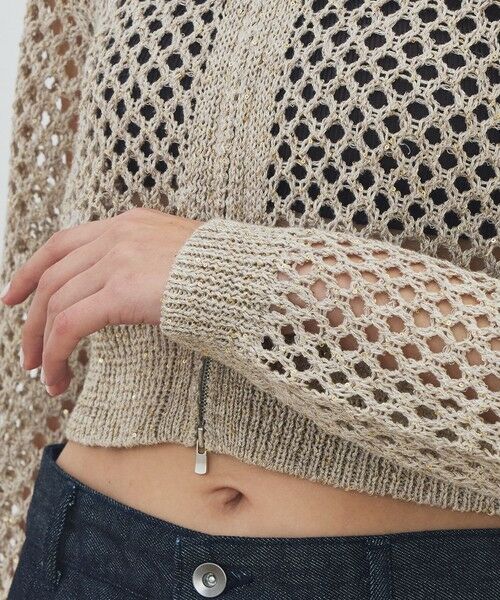 TOMORROWLAND / トゥモローランド カーディガン・ボレロ | リネンポリエステルコットンリリヤーン クロップドブルゾン | 詳細7