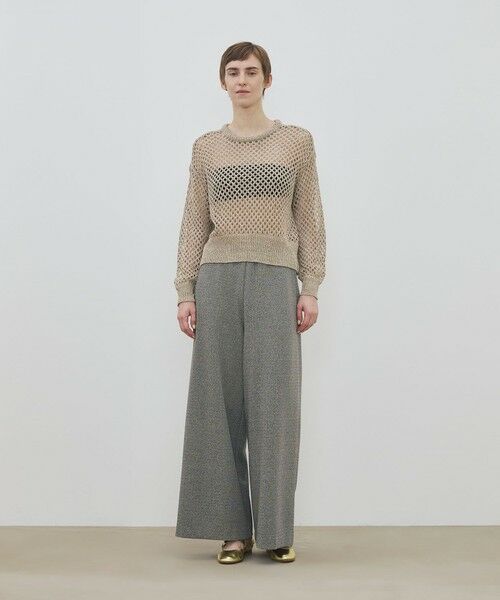 TOMORROWLAND / トゥモローランド ニット・セーター | リネンポリエステルコットンリリヤーン クルーネックプルオーバー | 詳細1
