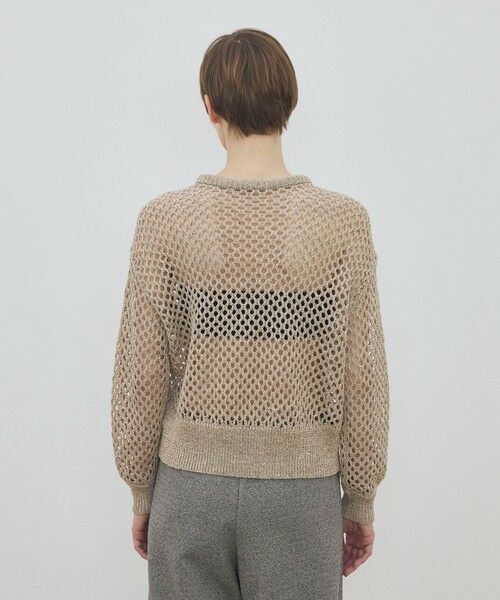 TOMORROWLAND / トゥモローランド ニット・セーター | リネンポリエステルコットンリリヤーン クルーネックプルオーバー | 詳細4