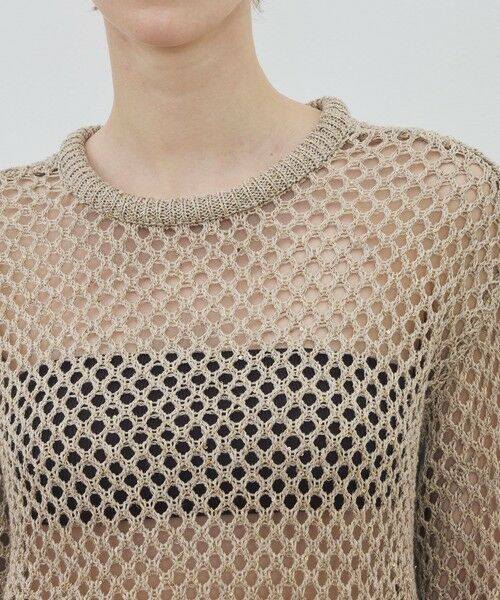 TOMORROWLAND / トゥモローランド ニット・セーター | リネンポリエステルコットンリリヤーン クルーネックプルオーバー | 詳細5