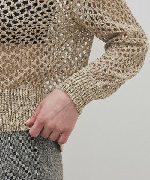 TOMORROWLAND / トゥモローランド ニット・セーター | リネンポリエステルコットンリリヤーン クルーネックプルオーバー | 詳細6