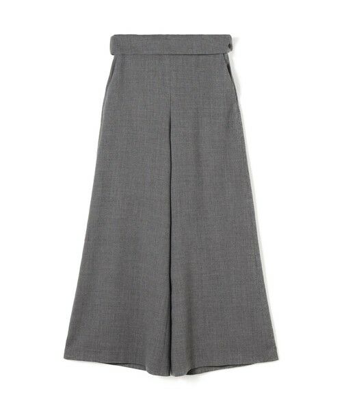 TOMORROWLAND / トゥモローランド スラックス・ドレスパンツ | ウールジョーゼット ワイドフレアパンツ（15 グレー）