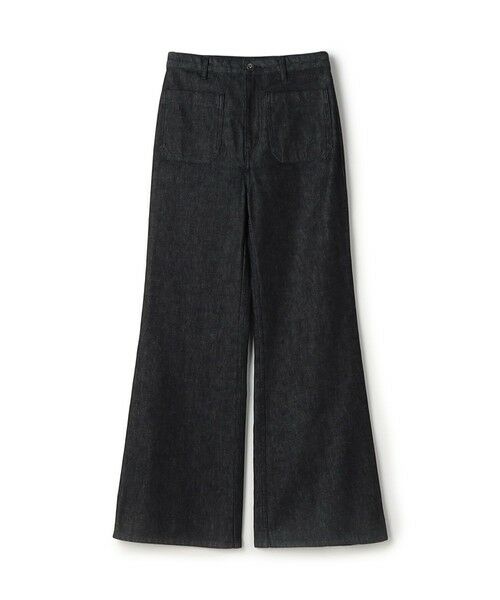 TOMORROWLAND / トゥモローランド デニムパンツ | ハイデンシティーデニム フレアパンツ(69 ネイビー)