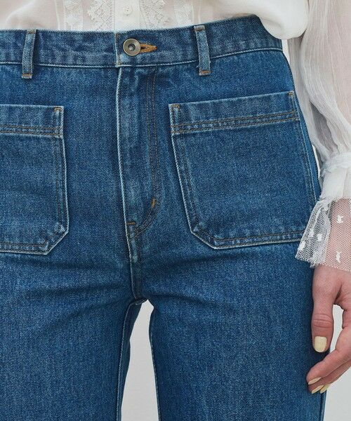 TOMORROWLAND / トゥモローランド デニムパンツ | ハイデンシティーデニム フレアパンツ | 詳細5