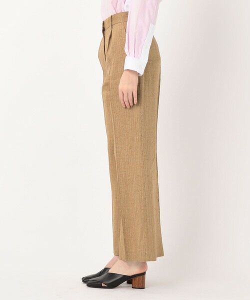 TOMORROWLAND / トゥモローランド スラックス・ドレスパンツ | リネンブレンドストライプ ワンタックパンツ | 詳細3