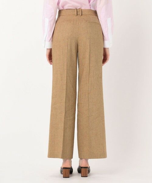 TOMORROWLAND / トゥモローランド スラックス・ドレスパンツ | リネンブレンドストライプ ワンタックパンツ | 詳細4