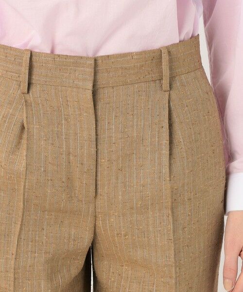 TOMORROWLAND / トゥモローランド スラックス・ドレスパンツ | リネンブレンドストライプ ワンタックパンツ | 詳細5