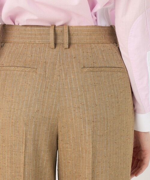 TOMORROWLAND / トゥモローランド スラックス・ドレスパンツ | リネンブレンドストライプ ワンタックパンツ | 詳細6