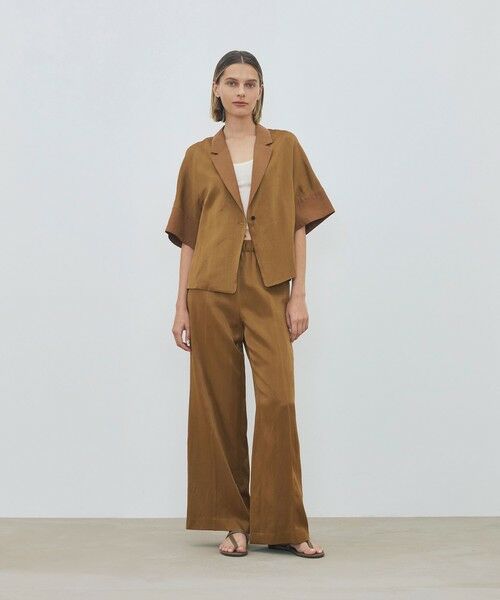 TOMORROWLAND / トゥモローランド その他パンツ | 【WEB先行予約】 ソフトサテン エラスティックスリムパンツ | 詳細1