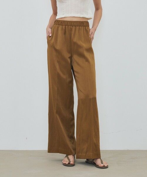 TOMORROWLAND / トゥモローランド その他パンツ | 【WEB先行予約】 ソフトサテン エラスティックスリムパンツ | 詳細2