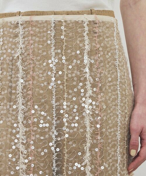 TOMORROWLAND / トゥモローランド ミニ・ひざ丈スカート | LUMINOUS FOLLIES スパンコールスカート | 詳細5