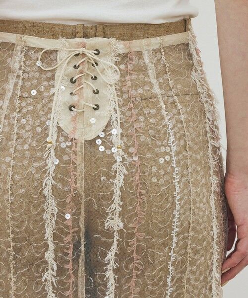 TOMORROWLAND / トゥモローランド ミニ・ひざ丈スカート | LUMINOUS FOLLIES スパンコールスカート | 詳細6