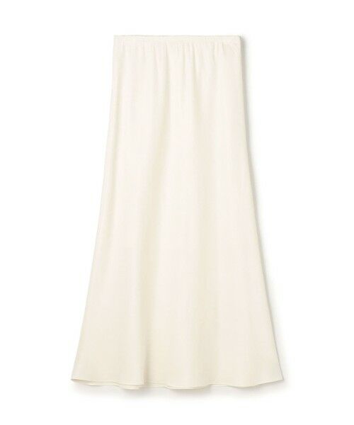 TOMORROWLAND / トゥモローランド ロング・マキシ丈スカート | 【WEB先行予約】ソフトサテン セミフレアスカート（11 ホワイト）