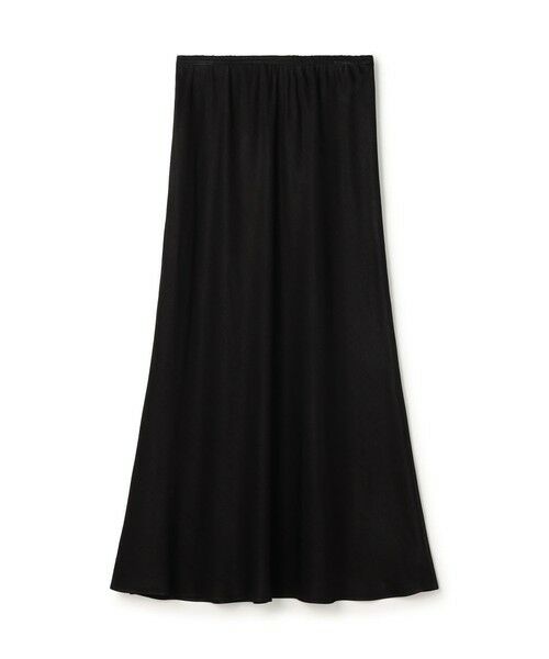 TOMORROWLAND / トゥモローランド ロング・マキシ丈スカート | 【WEB先行予約】ソフトサテン セミフレアスカート（19 ブラック）