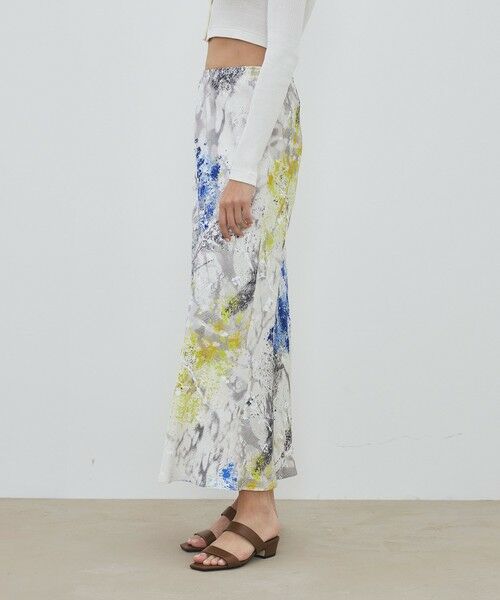 TOMORROWLAND / トゥモローランド ロング・マキシ丈スカート | 【WEB先行予約】ダプルドシェードアブストラクトプリント セミフレアスカート | 詳細3