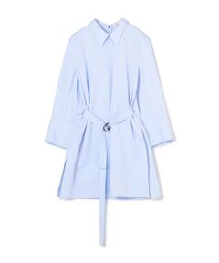 TOMORROWLAND / トゥモローランド ロング・マキシ丈ワンピース | コンパクトコットン ウィングカラーチュニックブラウス