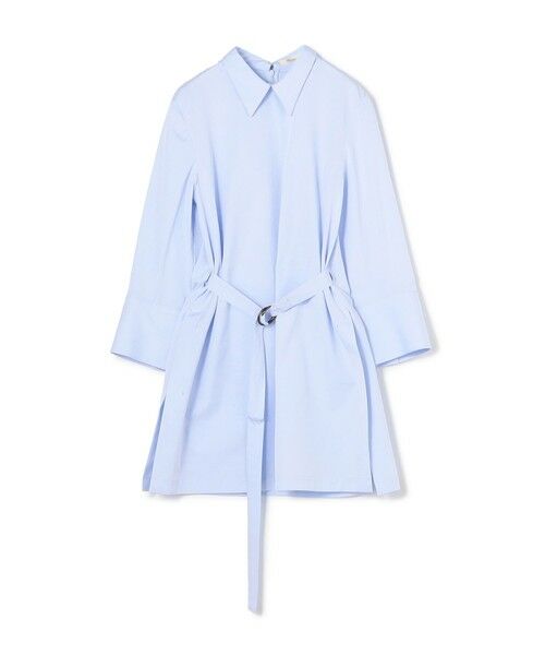 TOMORROWLAND / トゥモローランド ロング・マキシ丈ワンピース | コンパクトコットン ウィングカラーチュニックブラウス（61 ライトブルー）