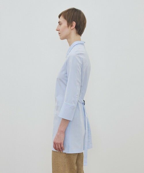 TOMORROWLAND / トゥモローランド ロング・マキシ丈ワンピース | コンパクトコットン ウィングカラーチュニックブラウス | 詳細2