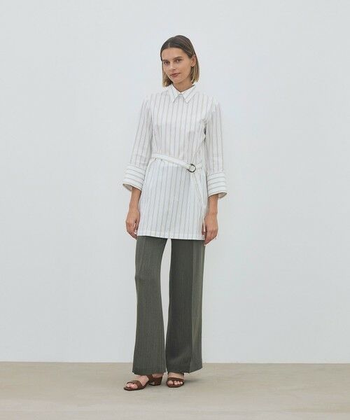 TOMORROWLAND / トゥモローランド ロング・マキシ丈ワンピース | コンパクトコットン ウィングカラーチュニックブラウス | 詳細9