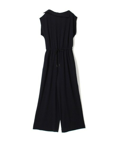 TOMORROWLAND / トゥモローランド サロペット・オールインワン | 【WEB先行予約】ジャージーライクジョーゼット アシメカラーオールインワン（69 ネイビー）