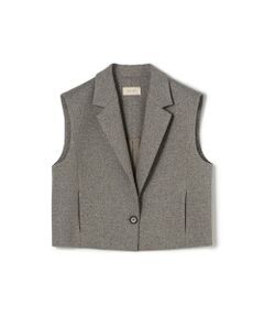 TOMORROWLAND / トゥモローランド ベスト | メランジジャージー ショートジレ