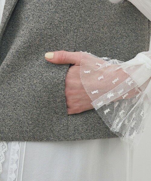 TOMORROWLAND / トゥモローランド ベスト | メランジジャージー ショートジレ | 詳細8