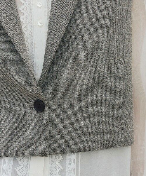 TOMORROWLAND / トゥモローランド ベスト | メランジジャージー ショートジレ | 詳細9