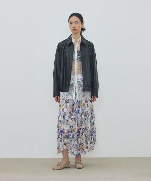 TOMORROWLAND / トゥモローランド レザーブルゾン・ジャケット | ラムレザー バイカーブルゾン | 詳細1