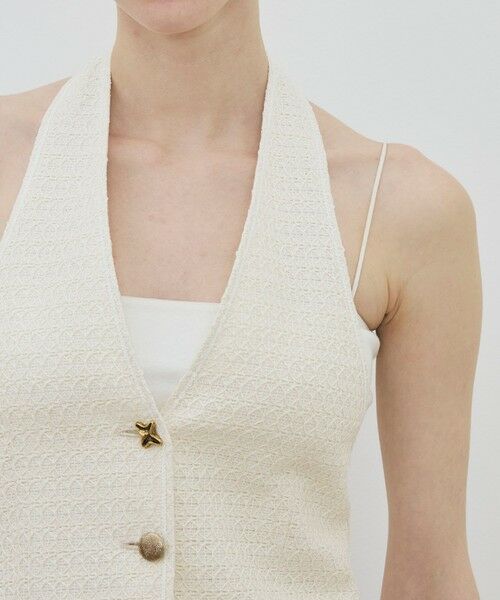 TOMORROWLAND / トゥモローランド ベスト | ペーパーコットン ファンシーベスト | 詳細5