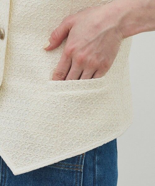 TOMORROWLAND / トゥモローランド ベスト | ペーパーコットン ファンシーベスト | 詳細7