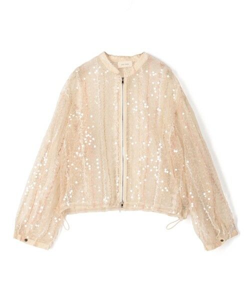 TOMORROWLAND / トゥモローランド ブルゾン | LUMINOUS FOLLIES スパンコールブルゾン（42 ライトベージュ系）