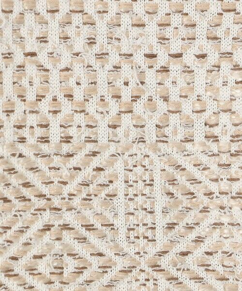 TOMORROWLAND / トゥモローランド ノーカラージャケット | インレイパターン クロップドニットジャケット | 詳細10