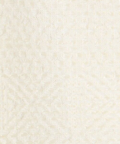 TOMORROWLAND / トゥモローランド ノーカラージャケット | インレイパターン クロップドニットジャケット | 詳細9