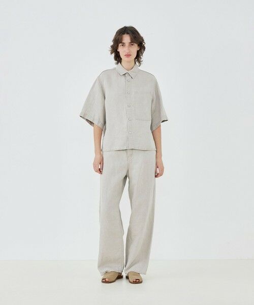 TOMORROWLAND / トゥモローランド シャツ・ブラウス | 【WEB先行予約】リネンデニム ワンポケットシャツ | 詳細1