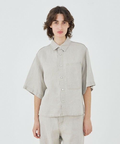 TOMORROWLAND / トゥモローランド シャツ・ブラウス | 【WEB先行予約】リネンデニム ワンポケットシャツ | 詳細2