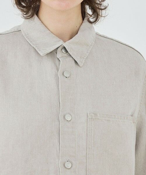 TOMORROWLAND / トゥモローランド シャツ・ブラウス | 【WEB先行予約】リネンデニム ワンポケットシャツ | 詳細6