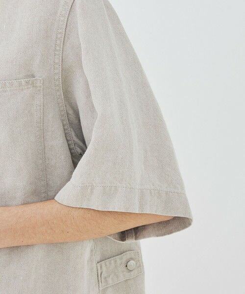 TOMORROWLAND / トゥモローランド シャツ・ブラウス | 【WEB先行予約】リネンデニム ワンポケットシャツ | 詳細7