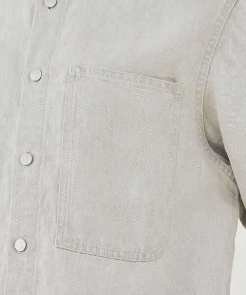 TOMORROWLAND / トゥモローランド シャツ・ブラウス | 【WEB先行予約】リネンデニム ワンポケットシャツ | 詳細8