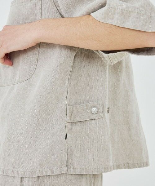 TOMORROWLAND / トゥモローランド シャツ・ブラウス | 【WEB先行予約】リネンデニム ワンポケットシャツ | 詳細9